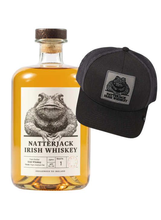 Charcoal Gray Trucker Hat + Whiskey