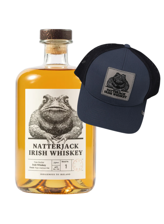 Navy Blue Trucker Hat + Whiskey