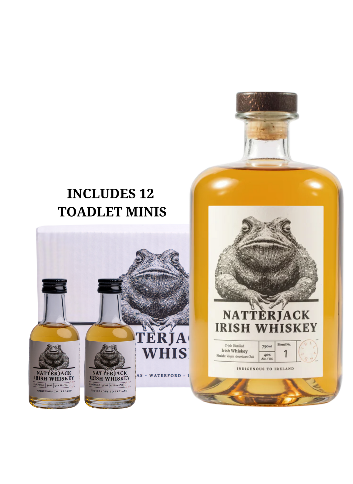 Blend 1 + 12 Toadlet Minis – Natterjack Irish Whiskey