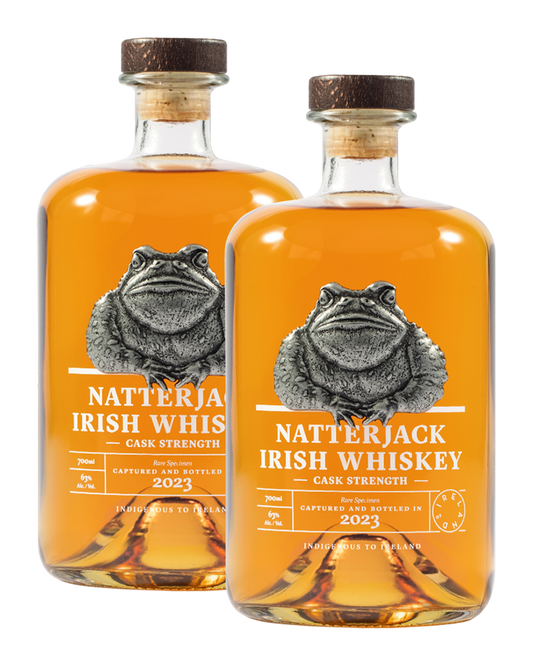 Natterjack Cask Strength Whiskey 2-bottle set