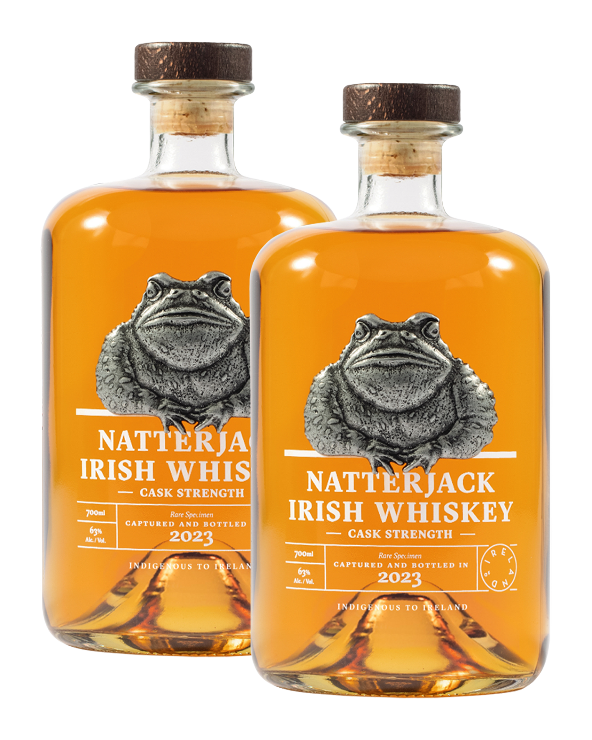 Natterjack Cask Strength Whiskey 2-bottle set