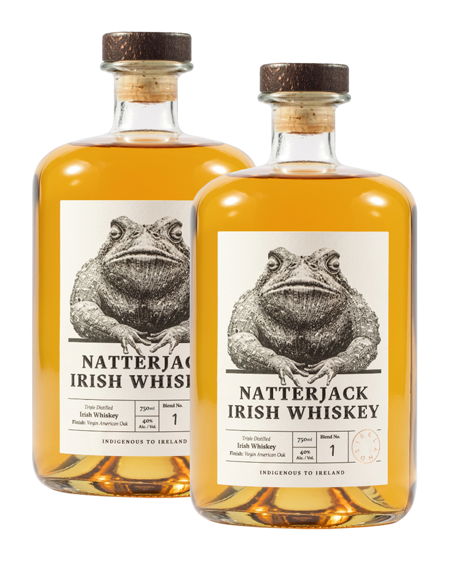 Natterjack Irish Whiskey 2-bottle set